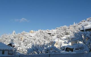 View from the room in the winter